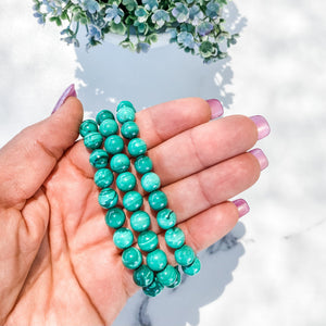 s1364 malachite crystal stone stretch elastic beaded 8mm bracelet australia. malachite bracelet australia.gemrox sydney 1