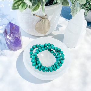 s1364 malachite crystal stone stretch elastic beaded 8mm bracelet australia. malachite bracelet australia.gemrox sydney 1