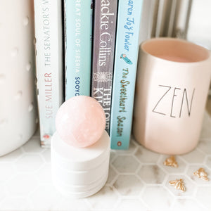 rose quartz crystal ball sphere healing stone australia