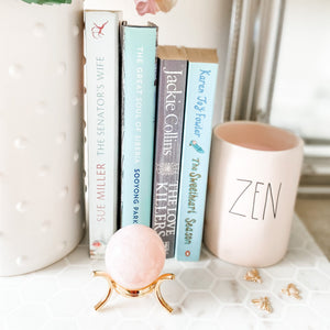 rose quartz crystal ball sphere healing stone australia