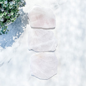 s1461 rose quartz crystal slab slice australia.natural rose quartz pink coaster stone australia. rose quartz slab slice home decor australia gemrox sydney 1