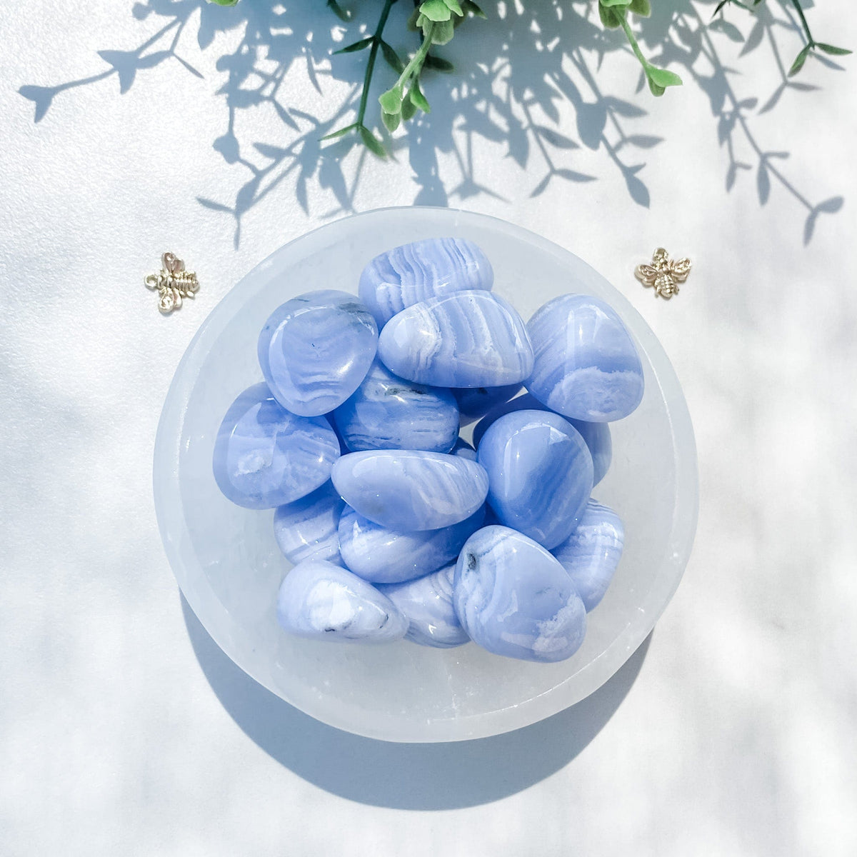 s1483 blue lace agate 2cm 3cm tumbled stones healing chakra stones australia. gemrox sydney 1