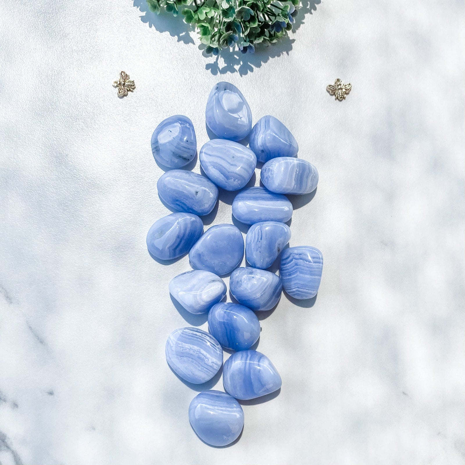 s1483 blue lace agate 2cm 3cm tumbled stones healing chakra stones australia. gemrox sydney 1