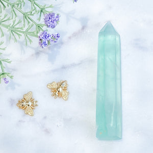 s1499 green fluorite crystal tower generator 8.5cm obelisk australia. fluorite tower australia.gemrox sydney 1