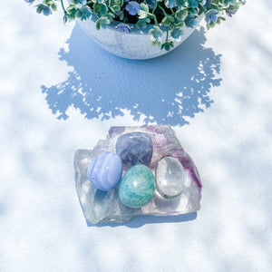 Fluorite Rainbow Slab Slice