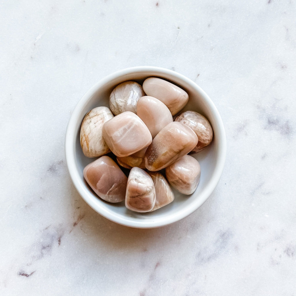 peach moonstone crystal tumbled stone healing stone australia