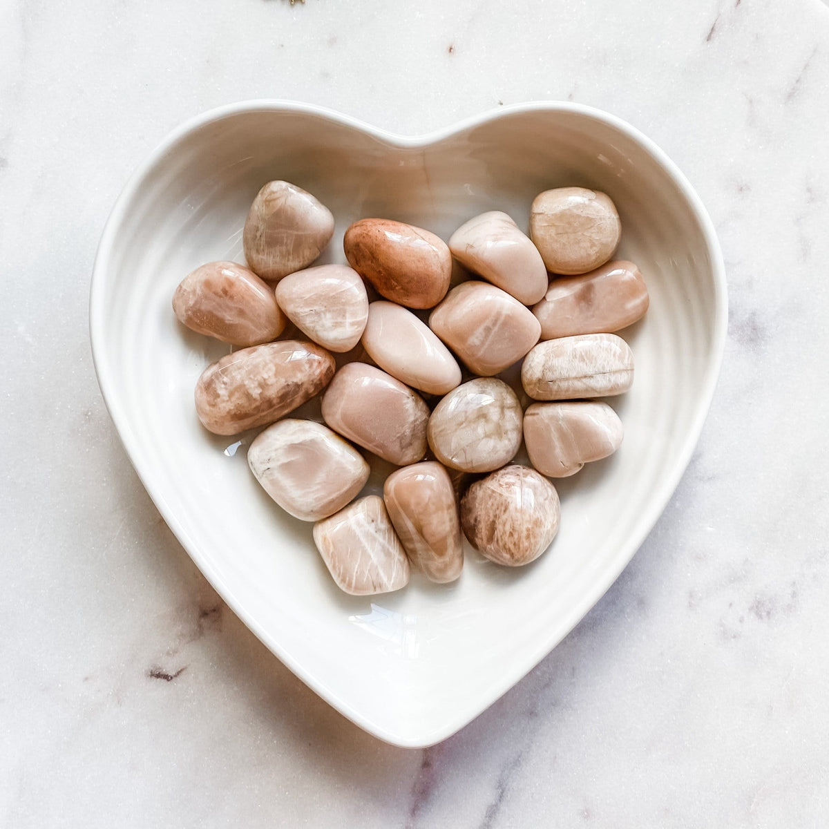 peach moonstone crystal tumbled stone healing stone australia