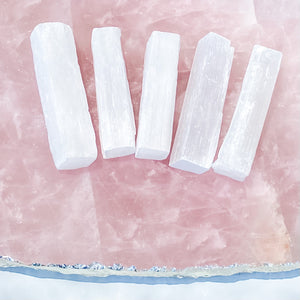 s1568 selenite crystal bar stick 5cm australia. selenite charging cleansing stick australia. gemrox sydney 1