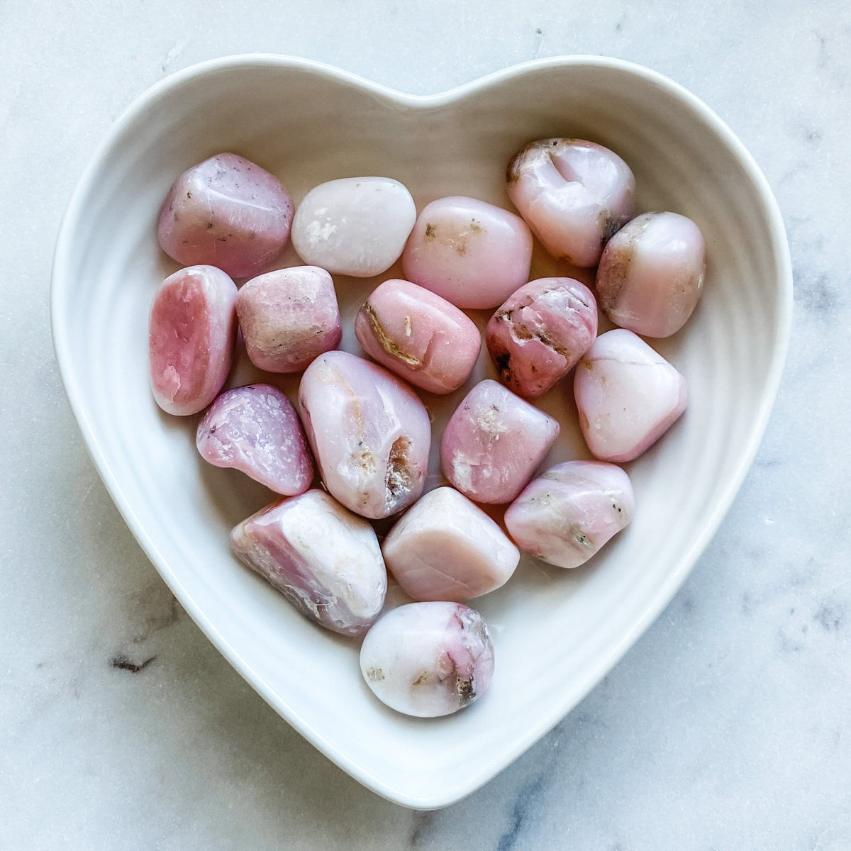 pink opal crystal tumbled stone healing chakra australia