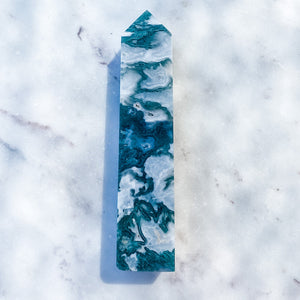 s1607 moss agate crystal tower generator australia. moss agate green crystal tower with druzy australia. gemrox sydney 1