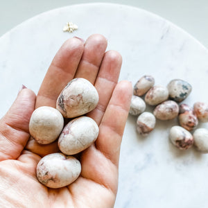 pink jasper crystal healing tumbled stone australia