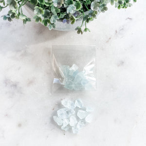 s1641 aquamarine crystal chips raw fragmments stones australia. aquamarine crystal chip bulk wholesale pack australia. gemrox sydney 1