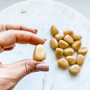 yellow jasper crystal tumbled healing stone australia
