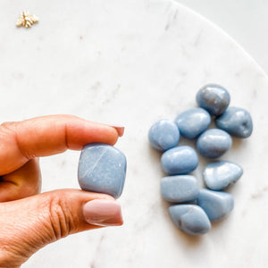 angelite tumbled stone