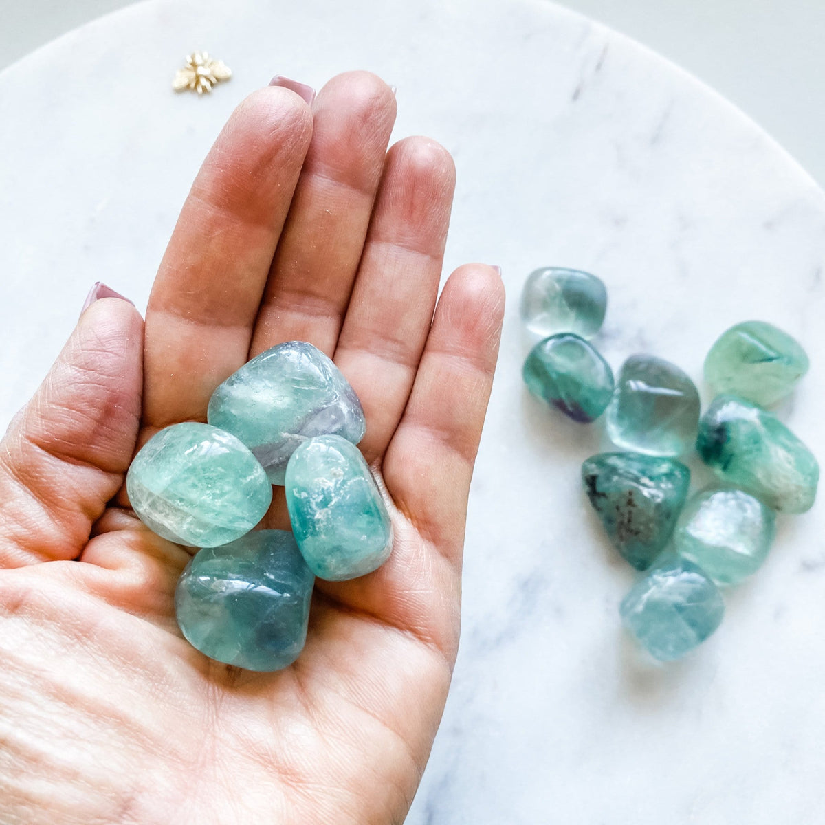 fluorite crystal tumbled stone australia