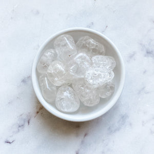 clear quartz crackled crystal tumbled stone australia