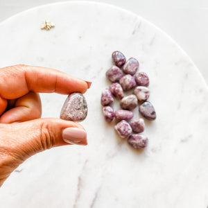 lepidolite crystal tumbled healing stone australia
