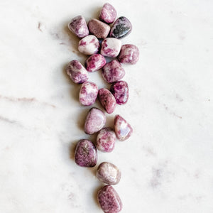 lepidolite crystal tumbled healing stone australia