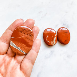 red jasper crystal healing meditation palmstone