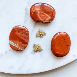red jasper crystal healing meditation palmstone