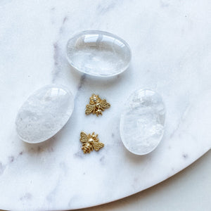 clear quartz crystal healing palmstone australia