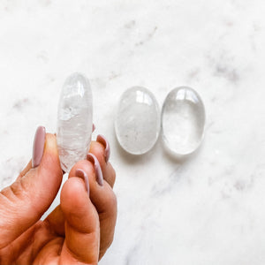 clear quartz crystal healing palmstone australia