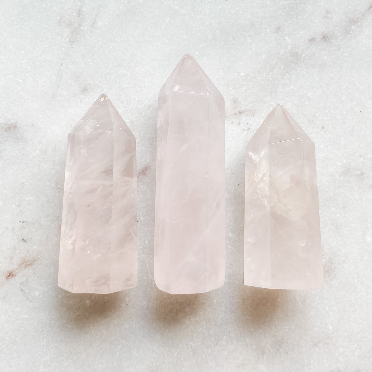 rose quartz crystal tower generator wand healing chakra love stone australia