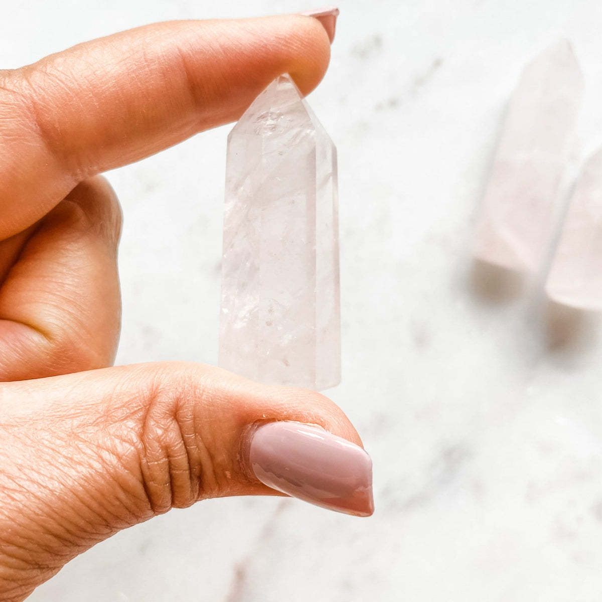 rose quartz crystal tower generator wand healing chakra love stone australia