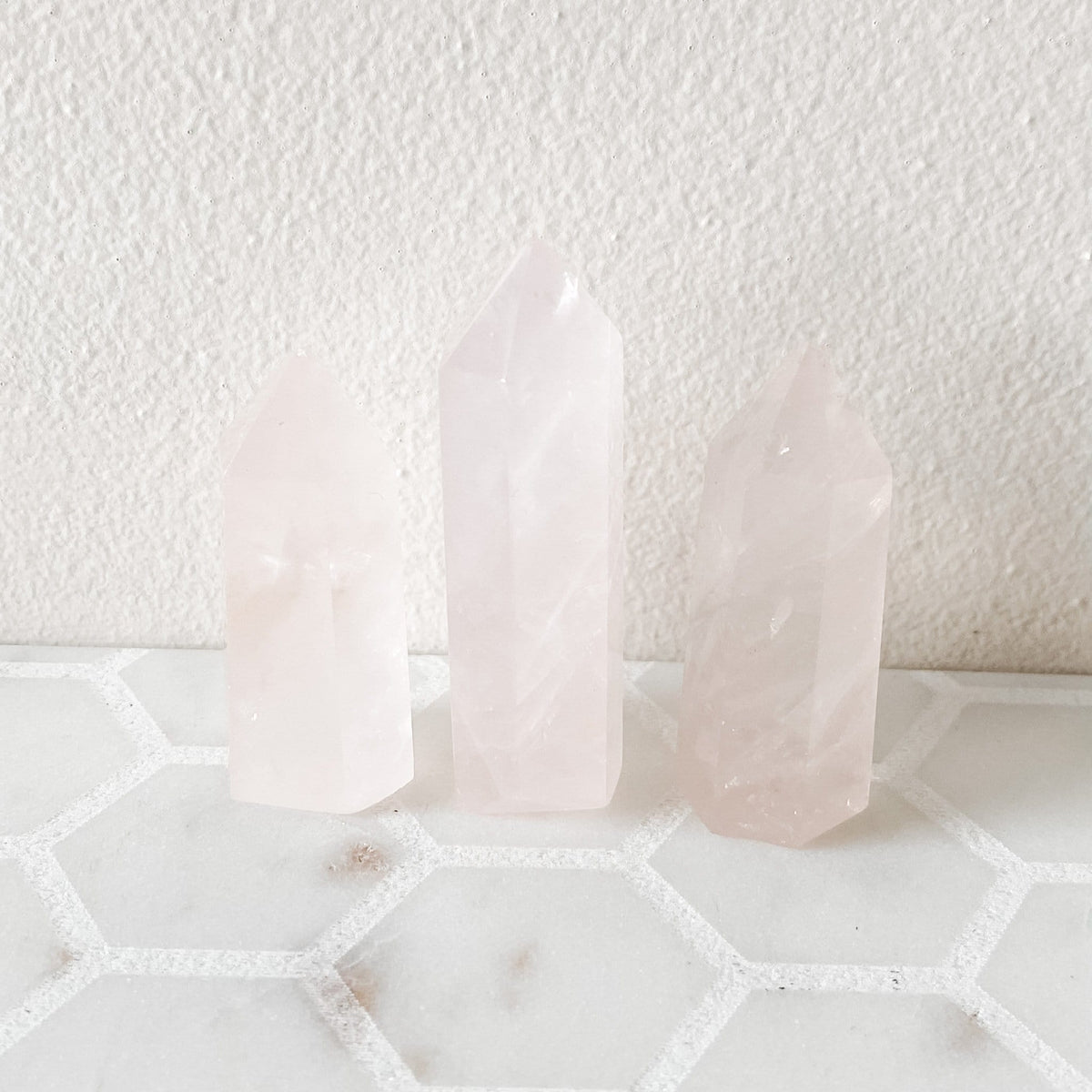 rose quartz crystal tower generator wand healing chakra love stone australia
