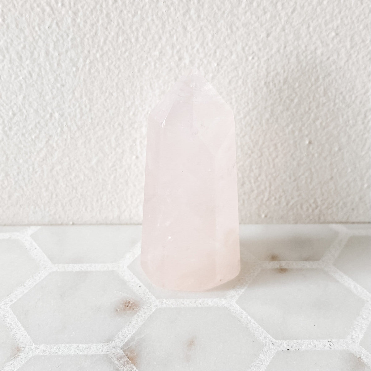 rose quartz crystal tower generator wand healing chakra love stone australia