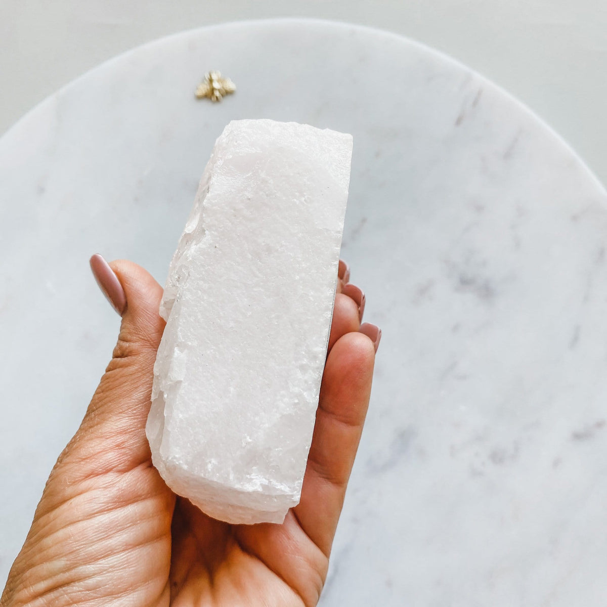 rose quartz crystal stone pink photo stand holder home decor australia