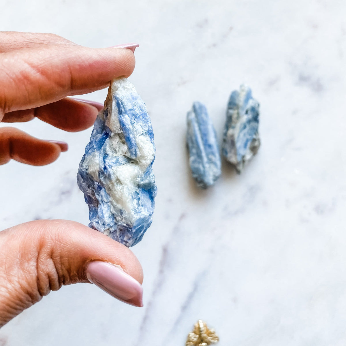 blue kyanite crystal healing raw rough freeform stone