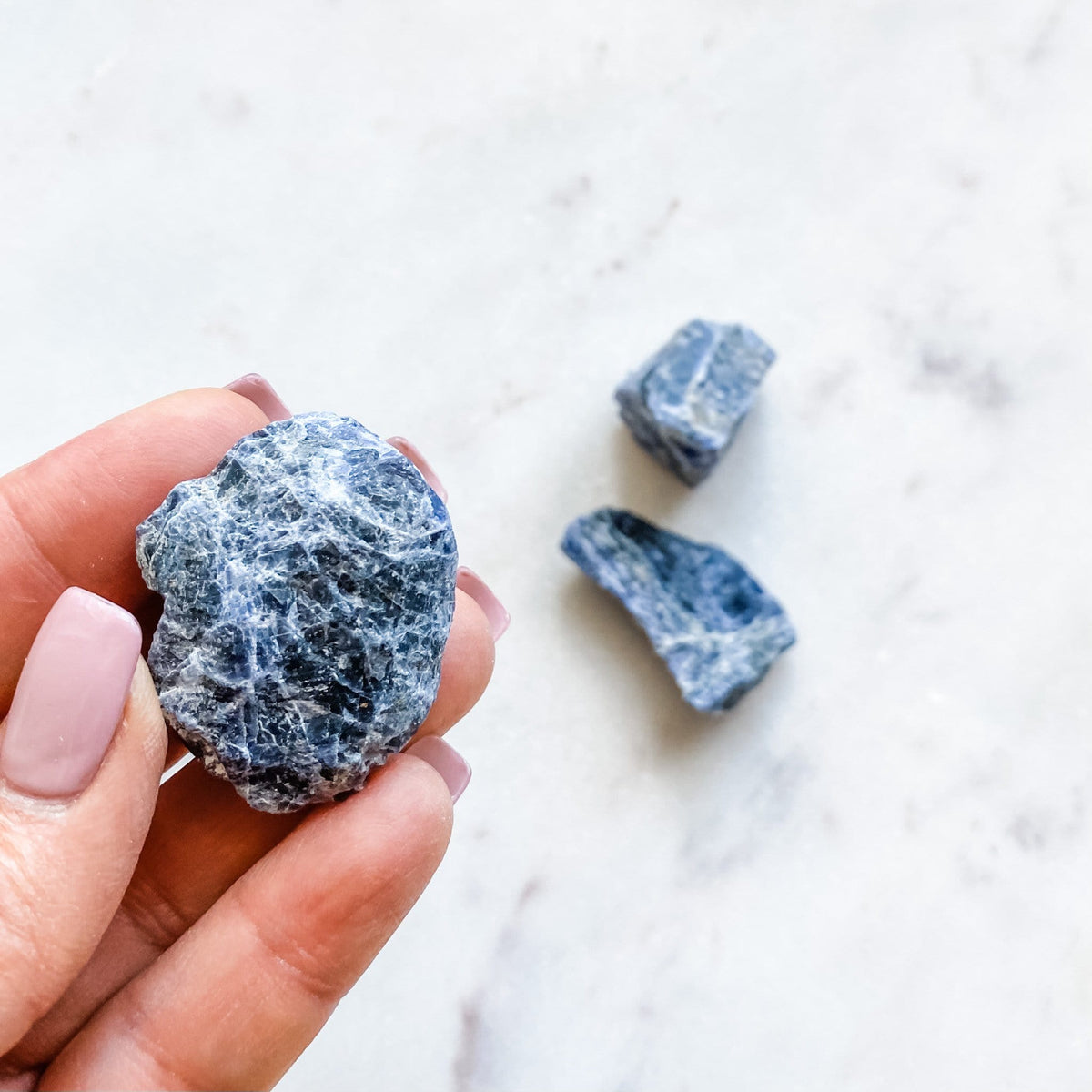 sodalite crystal raw rough chunk stone healing meditation chakra australia