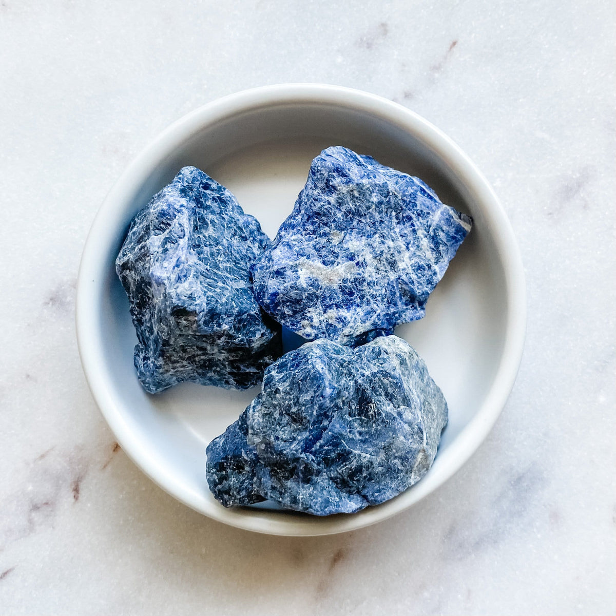 sodalite crystal raw rough chunk stone healing meditation chakra australia