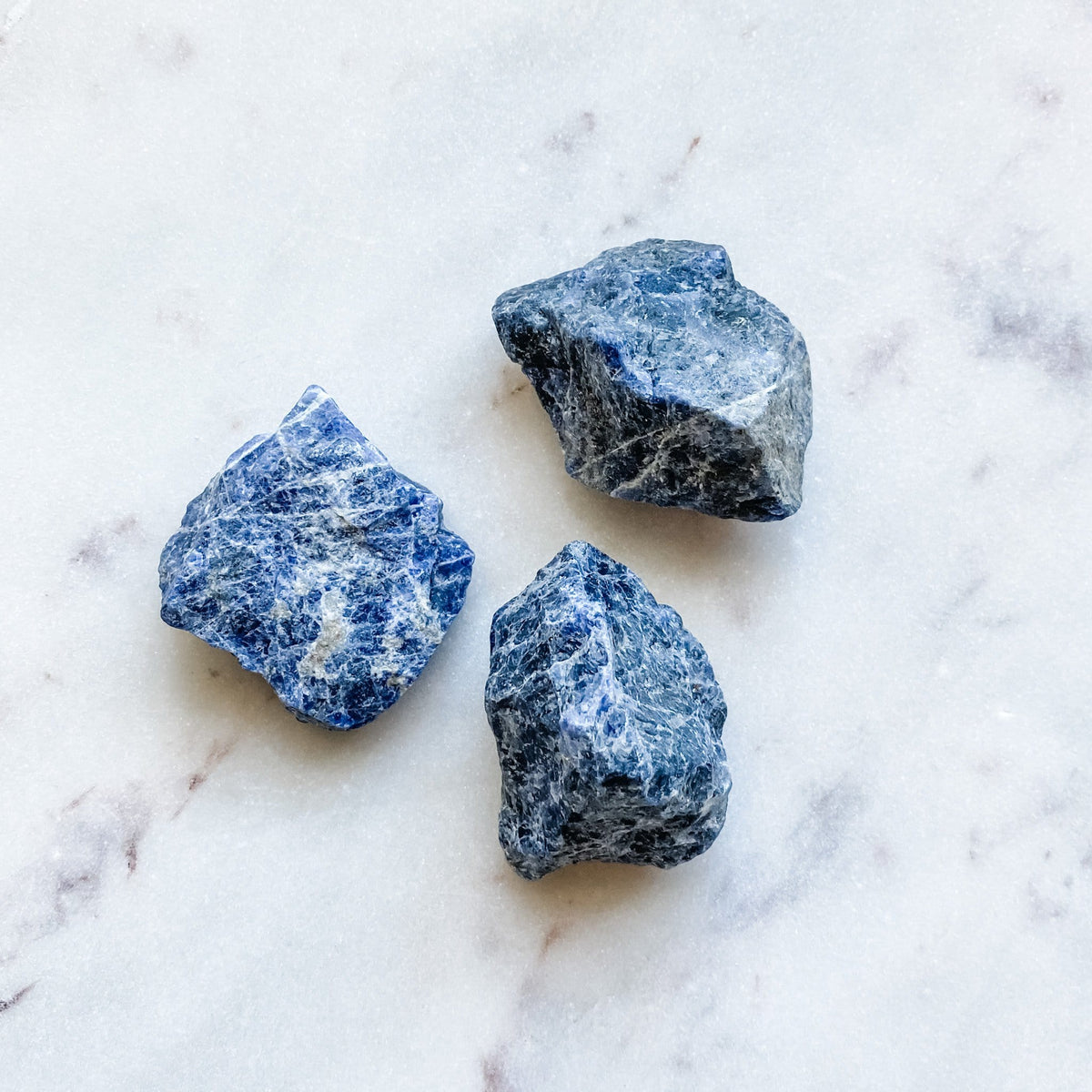 sodalite crystal raw rough chunk stone healing meditation chakra australia