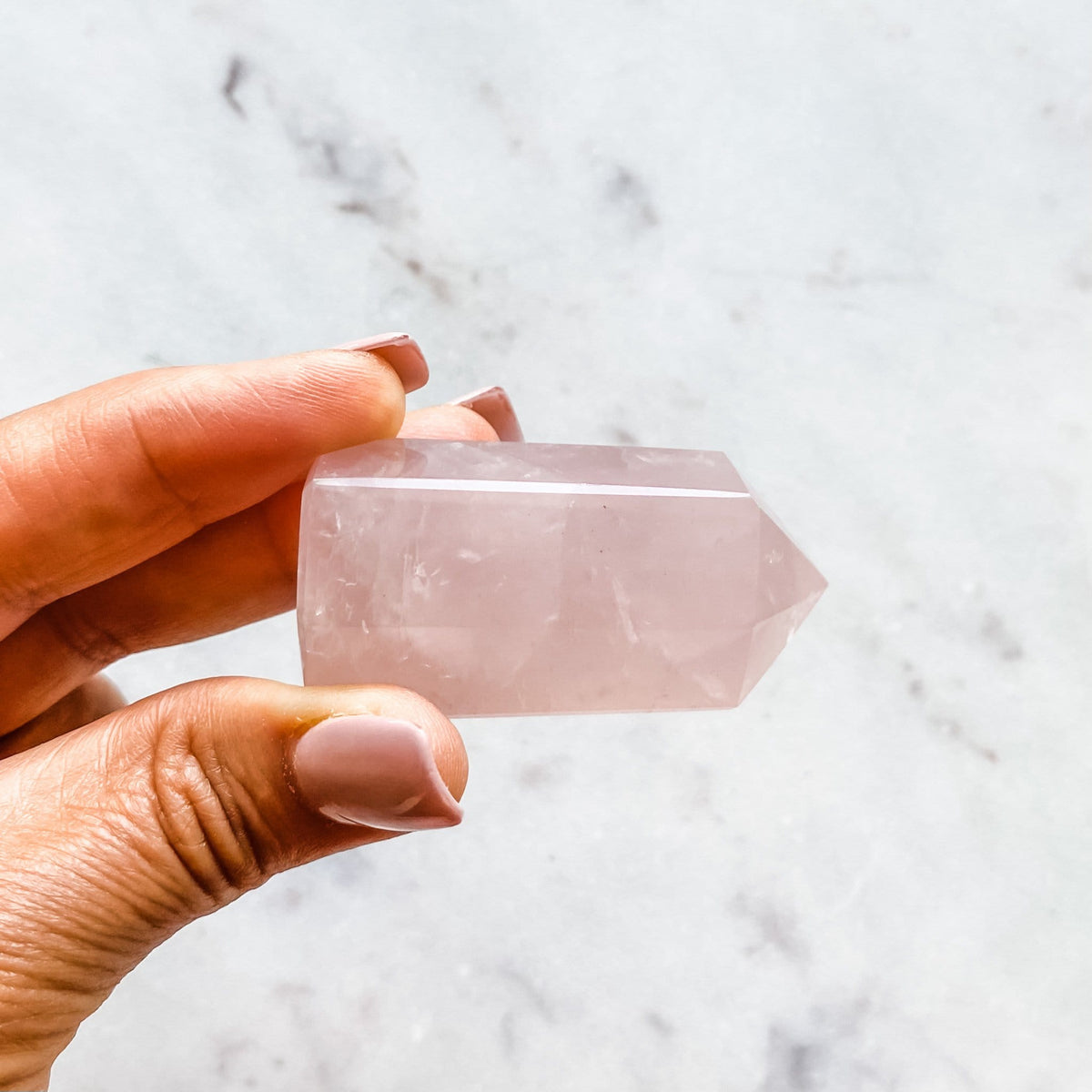 rose quartz crystal tower generator wand healing chakra love stone australia