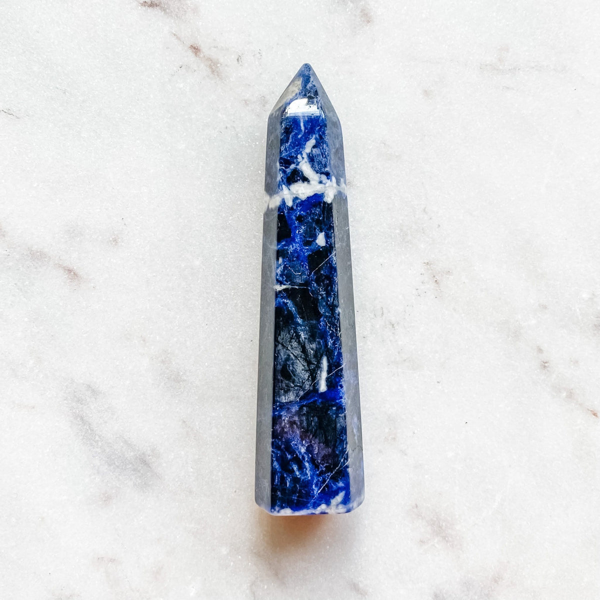 sodalite crystal generator tower point wand healing stone australia