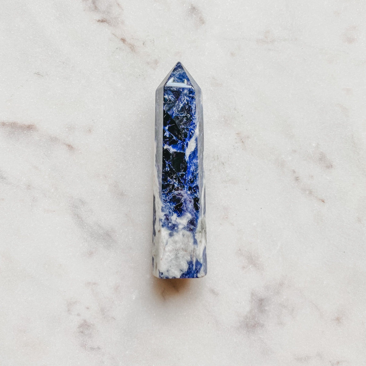 sodalite crystal generator tower point wand healing stone australia