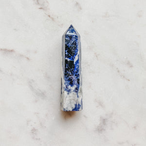 sodalite crystal generator tower point wand healing stone australia