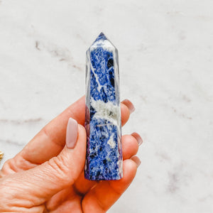 sodalite crystal generator tower point wand healing stone australia