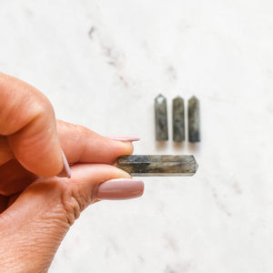 labradorite crystal mini tower generator point healing australia