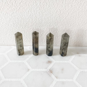labradorite crystal mini tower generator point healing australia