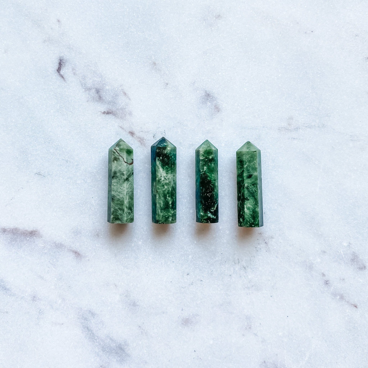 green jade crystal mini generator tower point wand healing australia