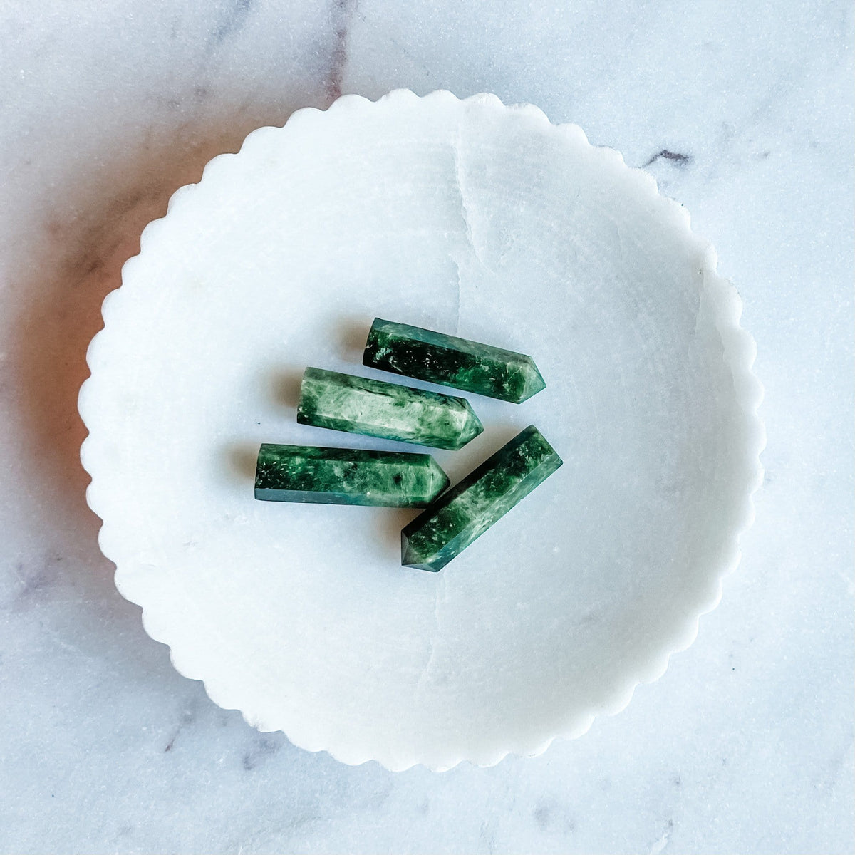 green jade crystal mini generator tower point wand healing australia