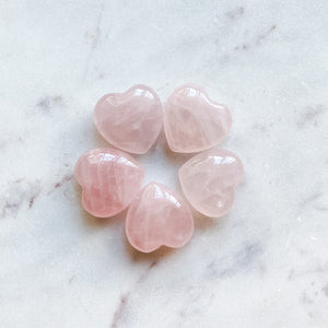 rose quartz crystal heart healing stone gift valentines birthday mothers day australia