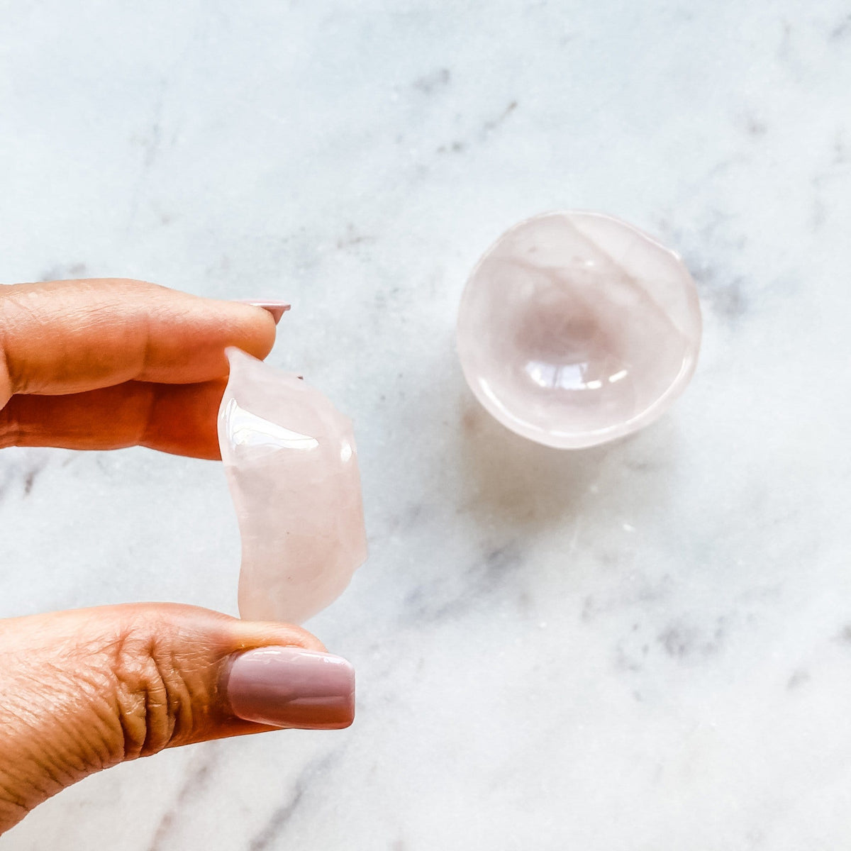 rose quartz crystal meditation bowl trinket bowl healing stone australia