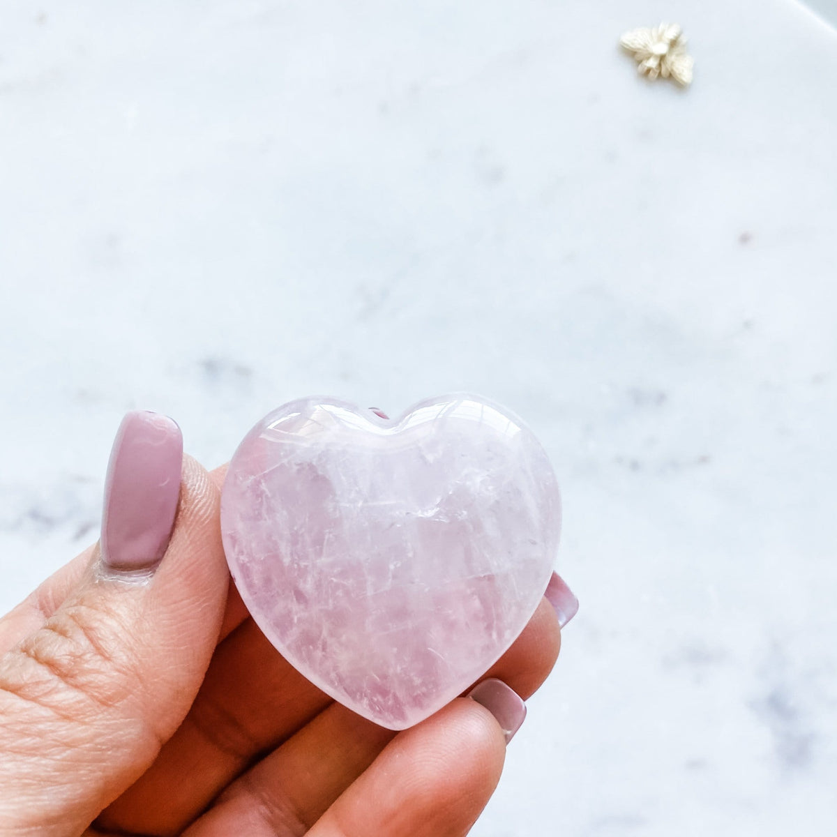 rose quartz crystal stone heart healing valentine day gift mothers day love heart australia