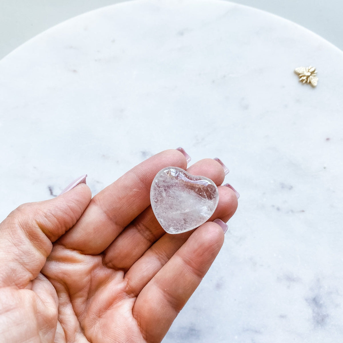 Clear Quartz crystal healing heart australia