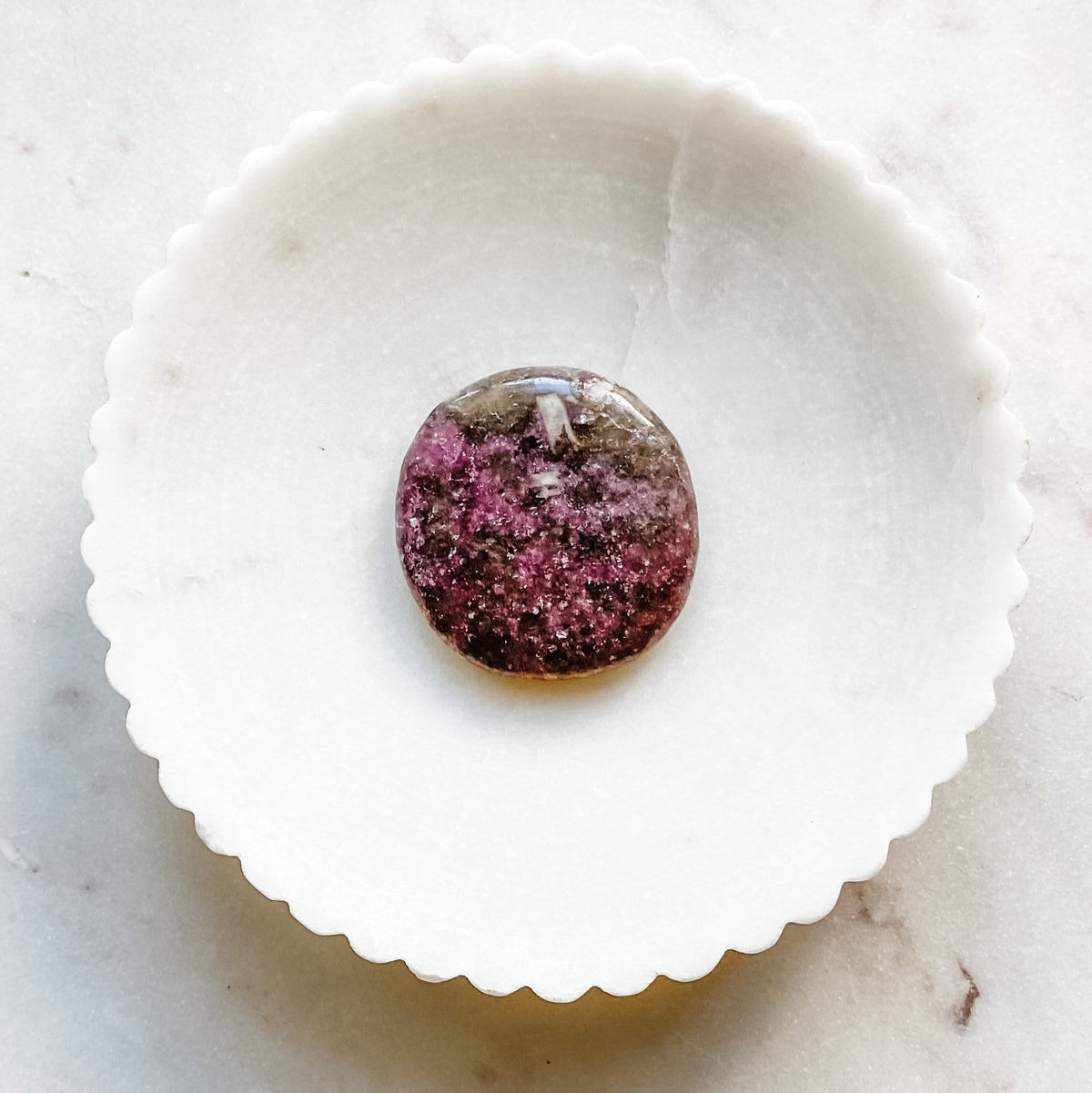 lepidolite crystal palmstone meditation worry stone australia