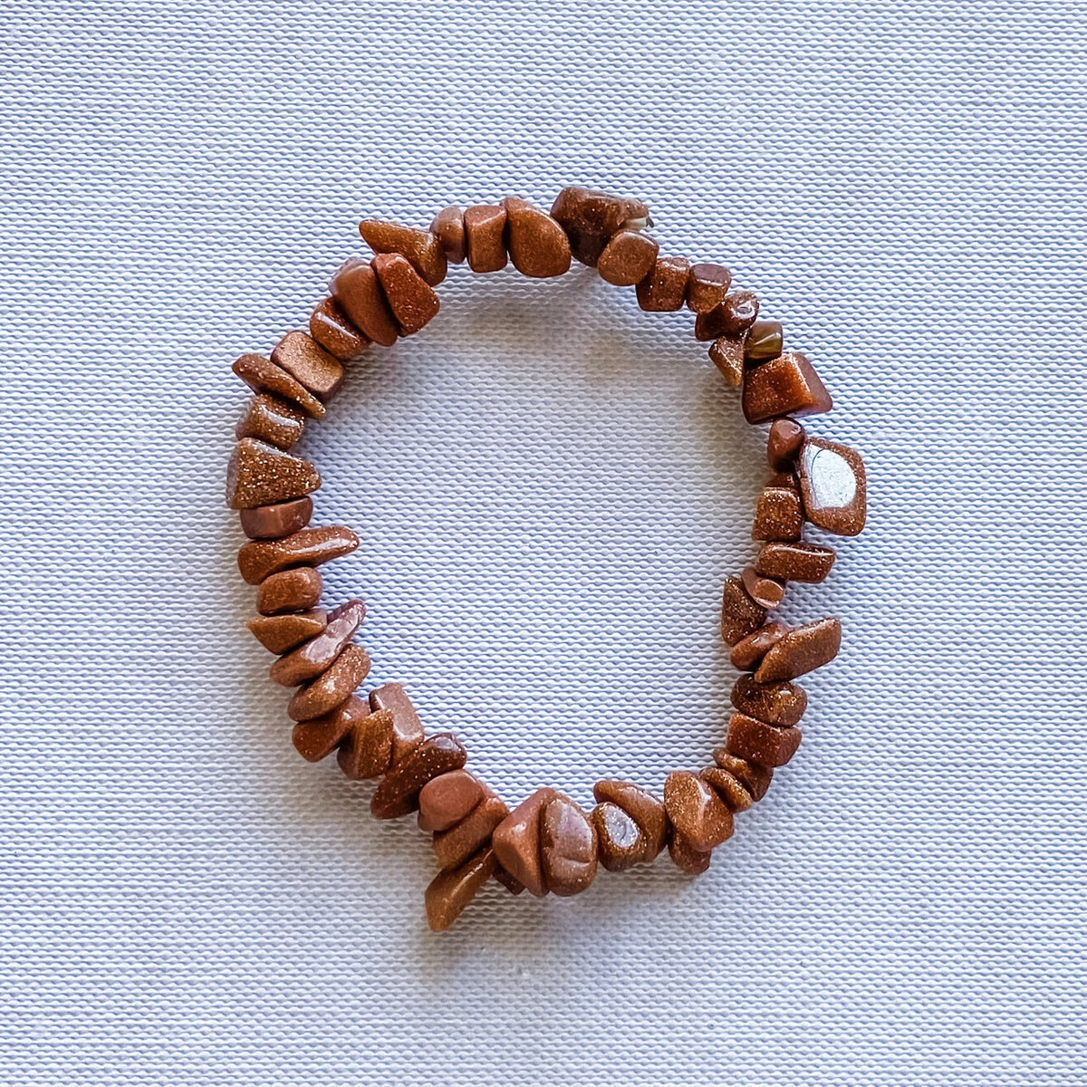 goldstone crystal chip healing elastic stretch bracelet australia